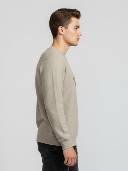 Parcel Yard Men's Full Sleeve Cotton Blend Sweatshirt For Men