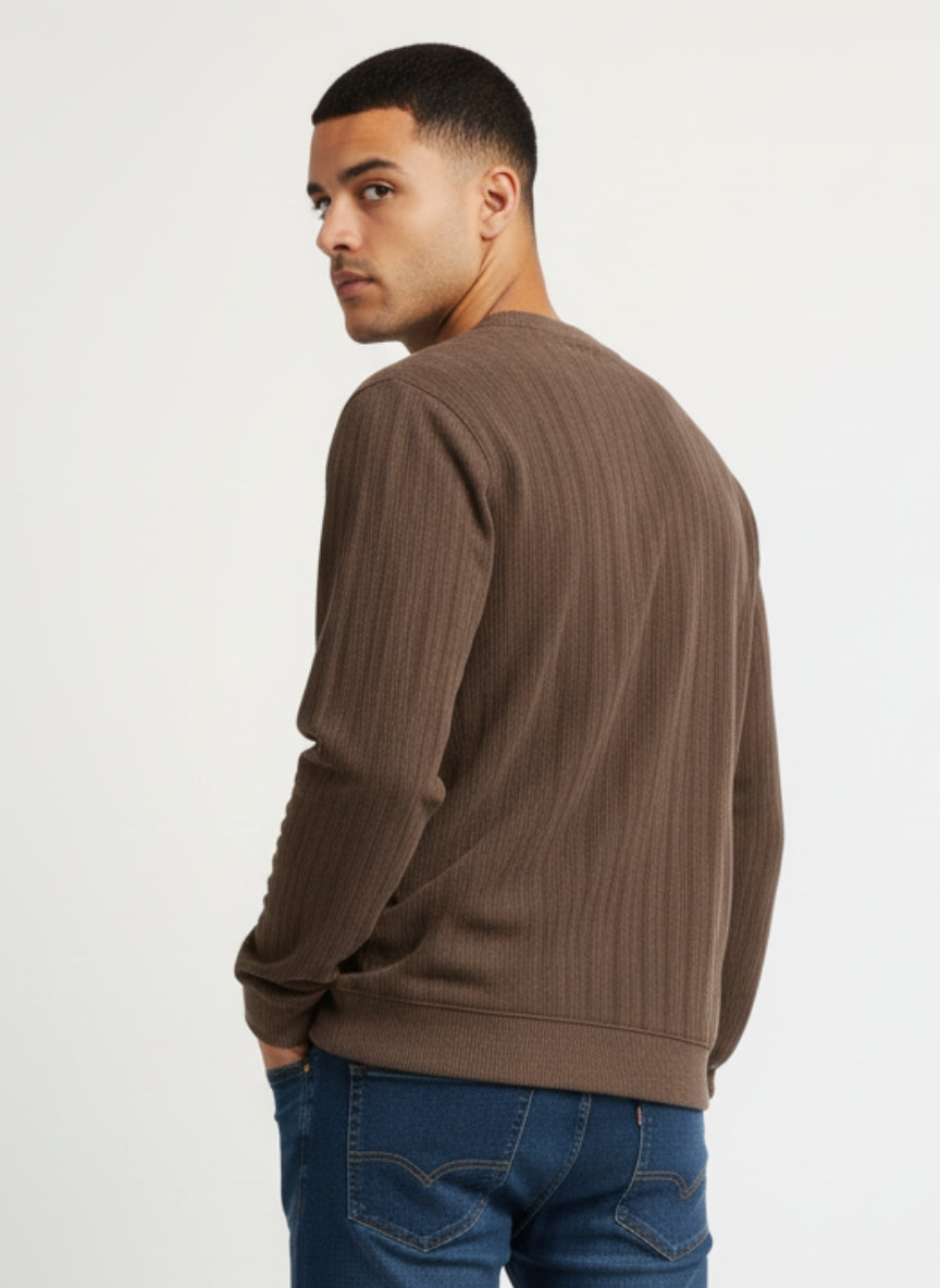 Parcel Yard Men's Casual Crew Neck Sweatshirt