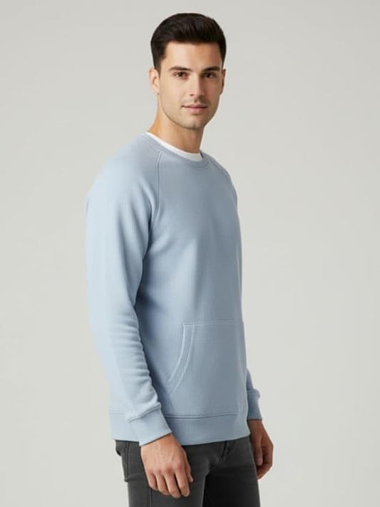 Parcel Yard Sweatshirts for Man Stylish Cotton Fleece Solid Regular Fit Full Sleeve Sweatshirt for Men | Stylish Casual Wear Winter Sweatshirt for Men Office Wear Casual Hoodie