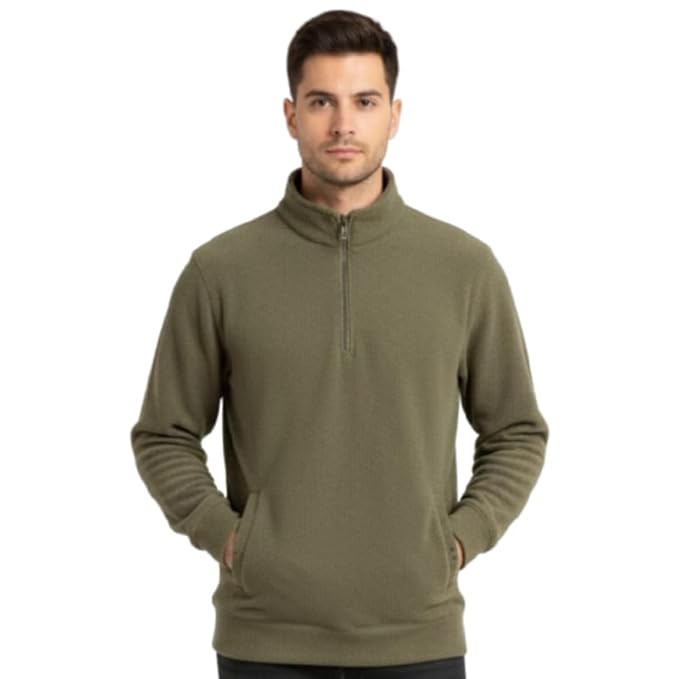 Parcel Yard Men Stylish Cotton Fleece Sweatshirt for Men | Warm Gym, Travel & Casual Hoodie | Comfortable Winter Wear| Winter Sweater for Man|Pullover Sweater|