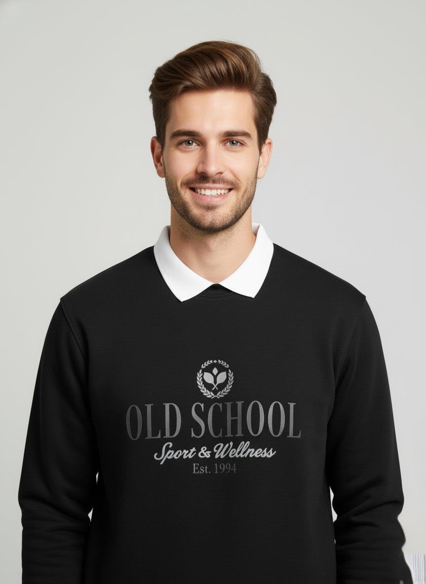 Parcel Yard Men Regular Fit Full Sleeve Sweatshirt