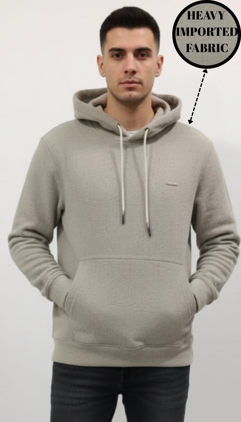 Parcel Yard Men Solid Regular Fit Hoodie