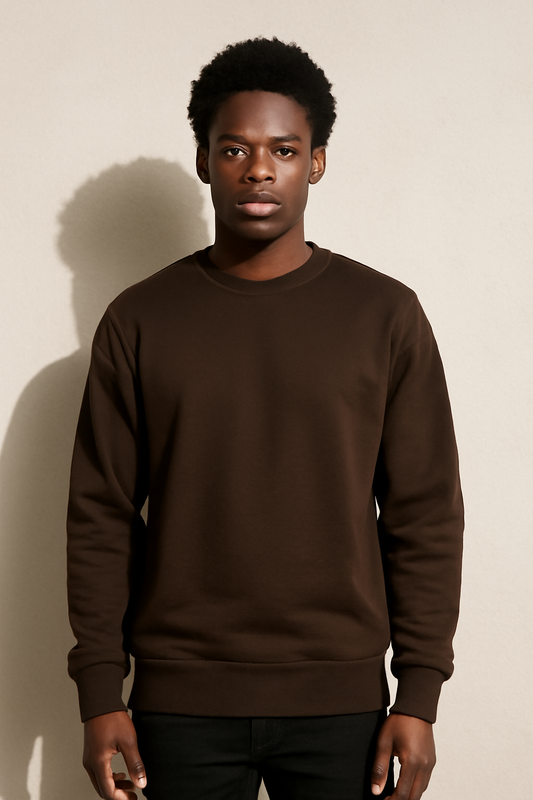 Parcel Yard Men's Soft Crewneck Sweatshirt Breathable Crew Neck Pullover Outdoor Athletic Long Sleeve Sweatshirts