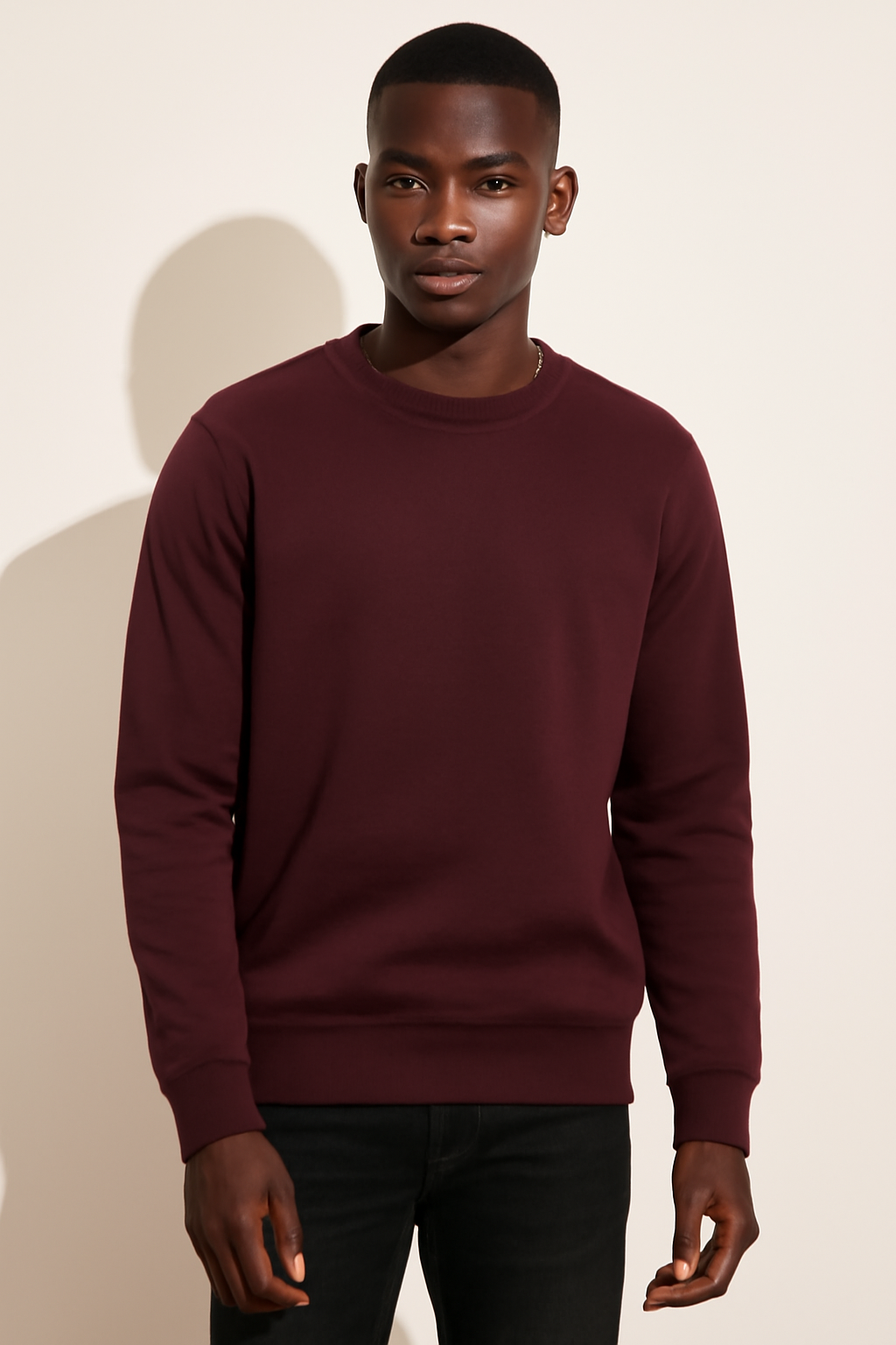 Parcel Yard Men's Soft Crewneck Sweatshirt Breathable Crew Neck Pullover Outdoor Athletic Long Sleeve Sweatshirts