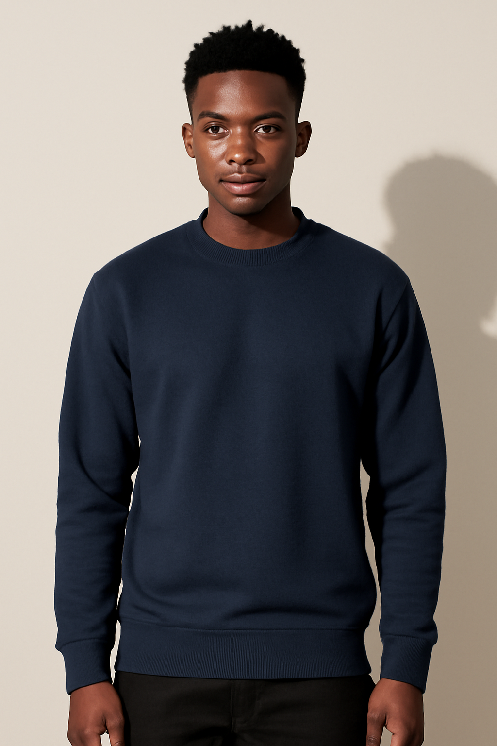 Parcel Yard Men's Soft Crewneck Sweatshirt Breathable Crew Neck Pullover Outdoor Athletic Long Sleeve Sweatshirts