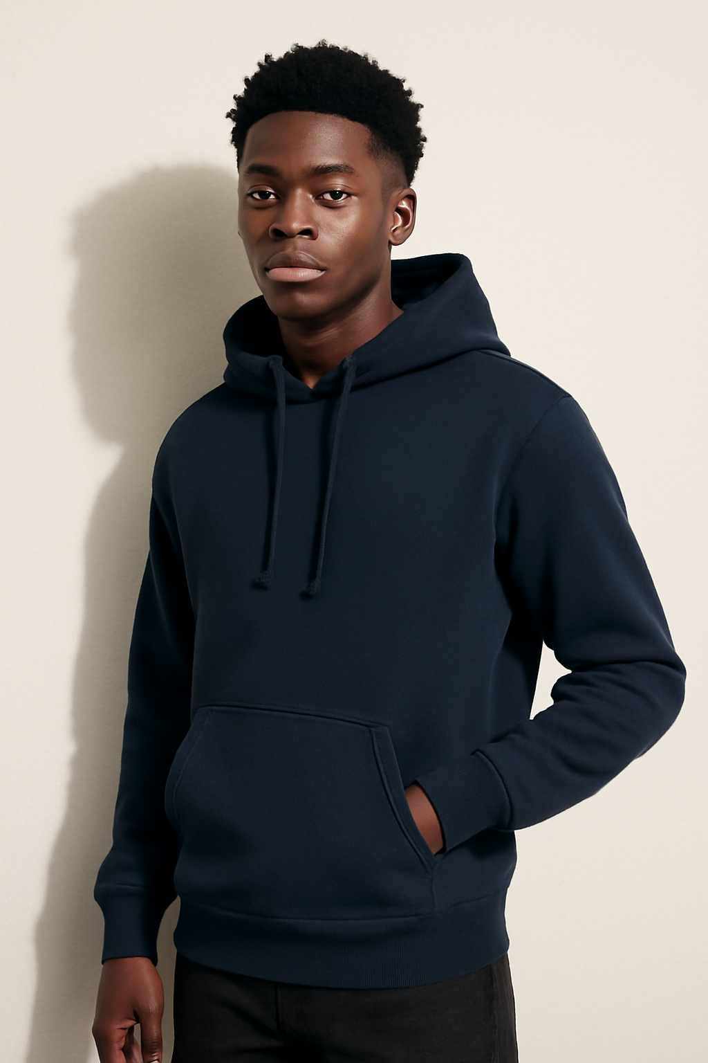 Parcel Yard Stylish Look Solid Hooded Sweatshirt | Drawstring Hood, Kangaroo Pocket, Ribbed Hem | Regular Fit | Casual Men Stylish Hoodie