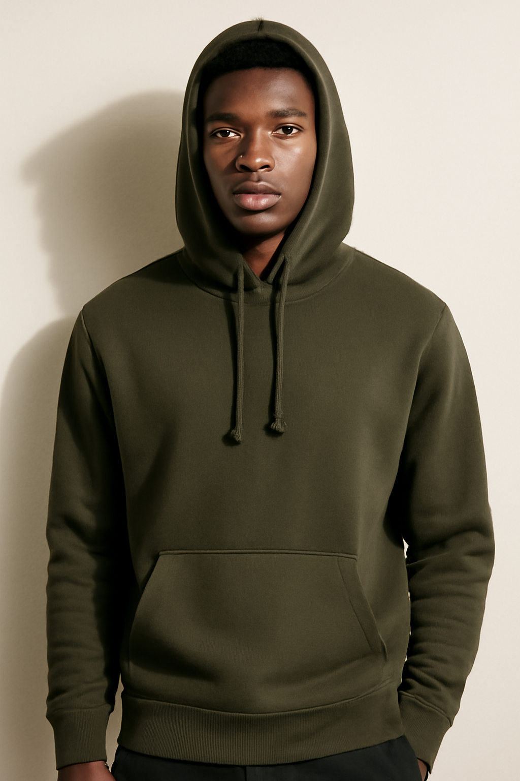Parcel Yard Stylish Look Solid Hooded Sweatshirt | Drawstring Hood, Kangaroo Pocket, Ribbed Hem | Regular Fit | Casual Men Stylish Hoodie