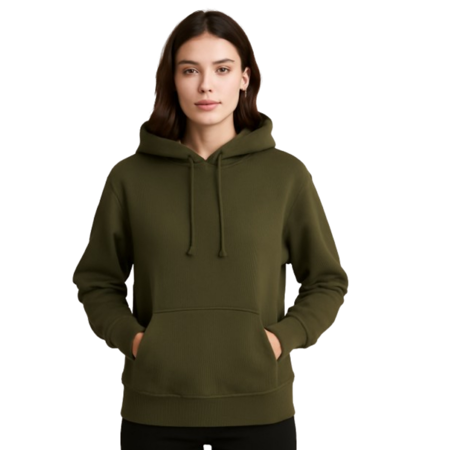 Parcel Yard Womens Fleece Hoodies Soft Midweight Casual Hooded Sweatshirt Winter Pullover Tops Kangaroo Pocket Casual Comfy Tops Trendy Fall Outfits