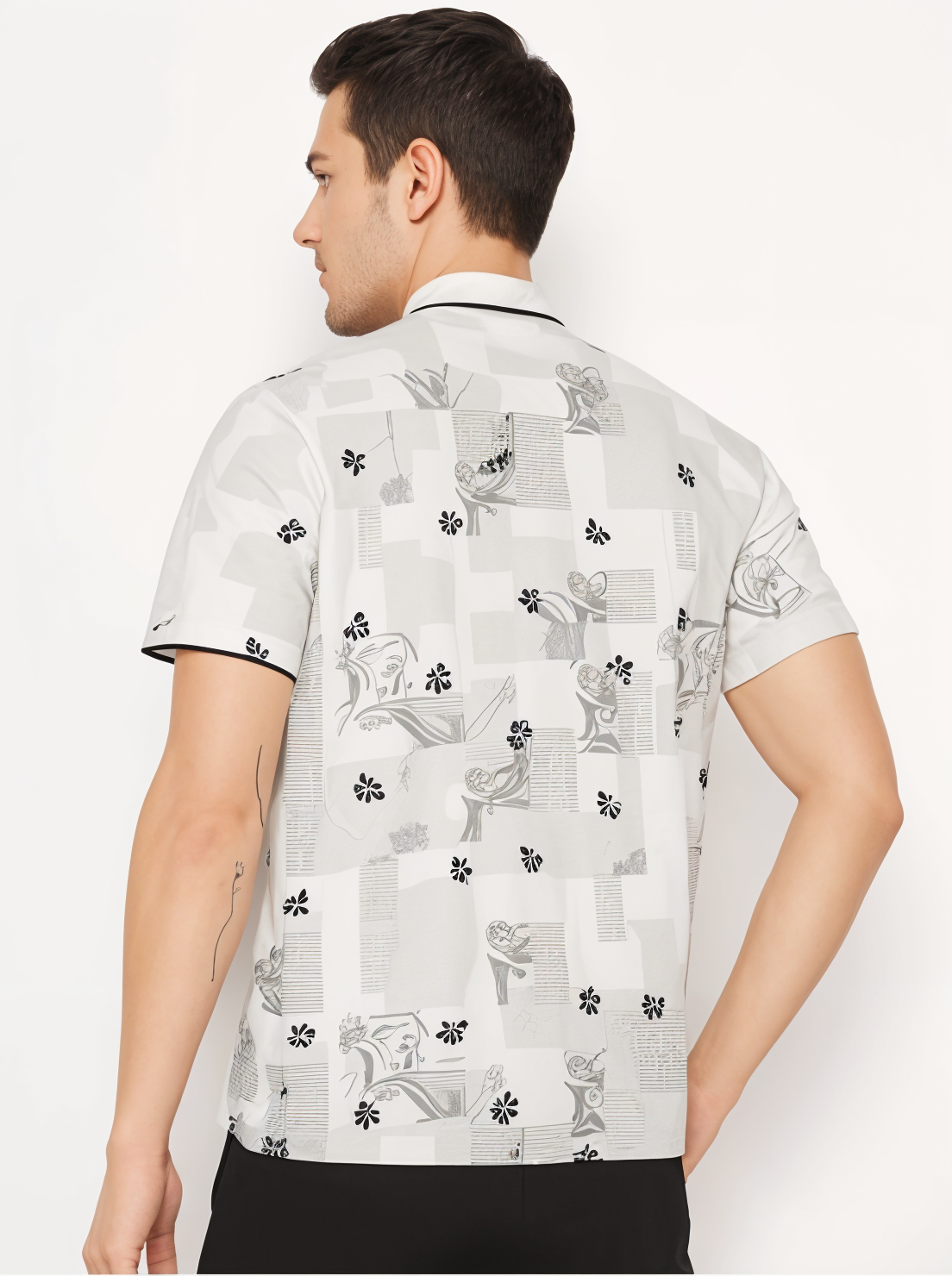 Parcel Yard Men's Premium Printed Polo T-Shirt's |Feather Touch Feel |Regular Fitÿ