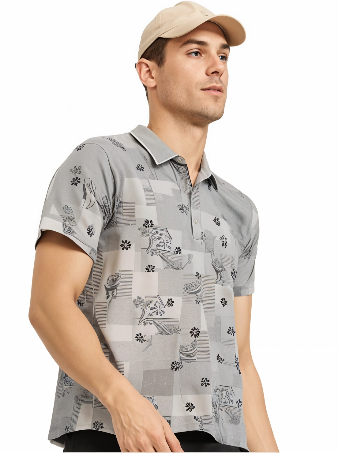 Parcel Yard Men's Premium Printed Polo T-Shirt's |Feather Touch Feel |Regular Fitÿ