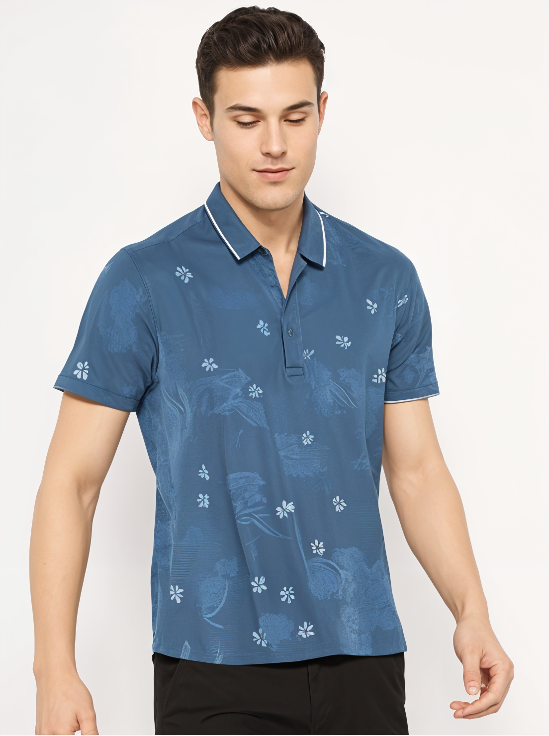 Parcel Yard Men's Premium Printed Polo T-Shirt's |Feather Touch Feel |Regular Fitÿ