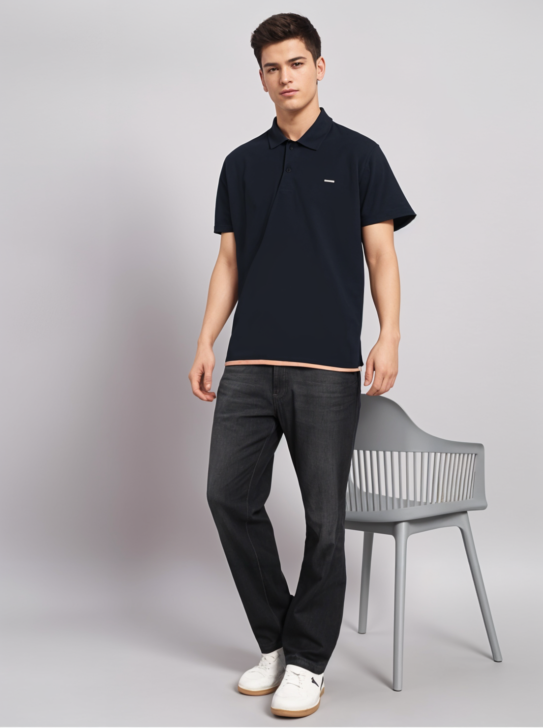 Parcel Yard Polo T-Shirt for Men Cotton Short Sleeve Regular Fit | Perfect for Golf, Travel & Outdoor Casual Look