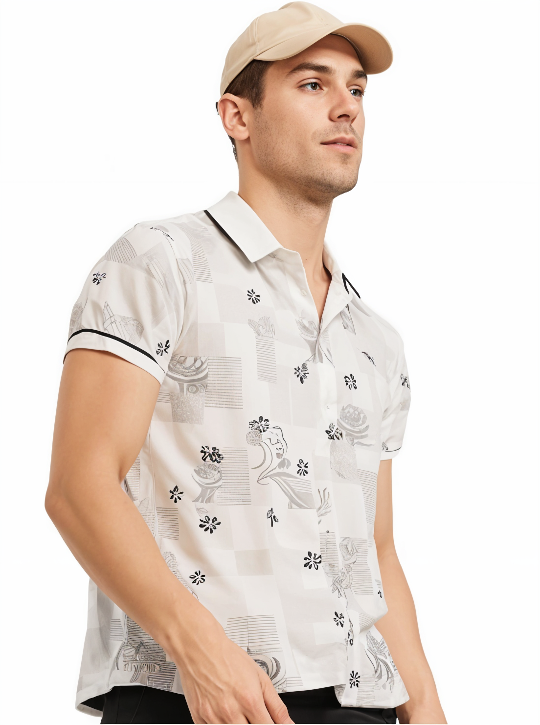 Parcel Yard Men's Premium Printed Polo T-Shirt's |Feather Touch Feel |Regular Fitÿ