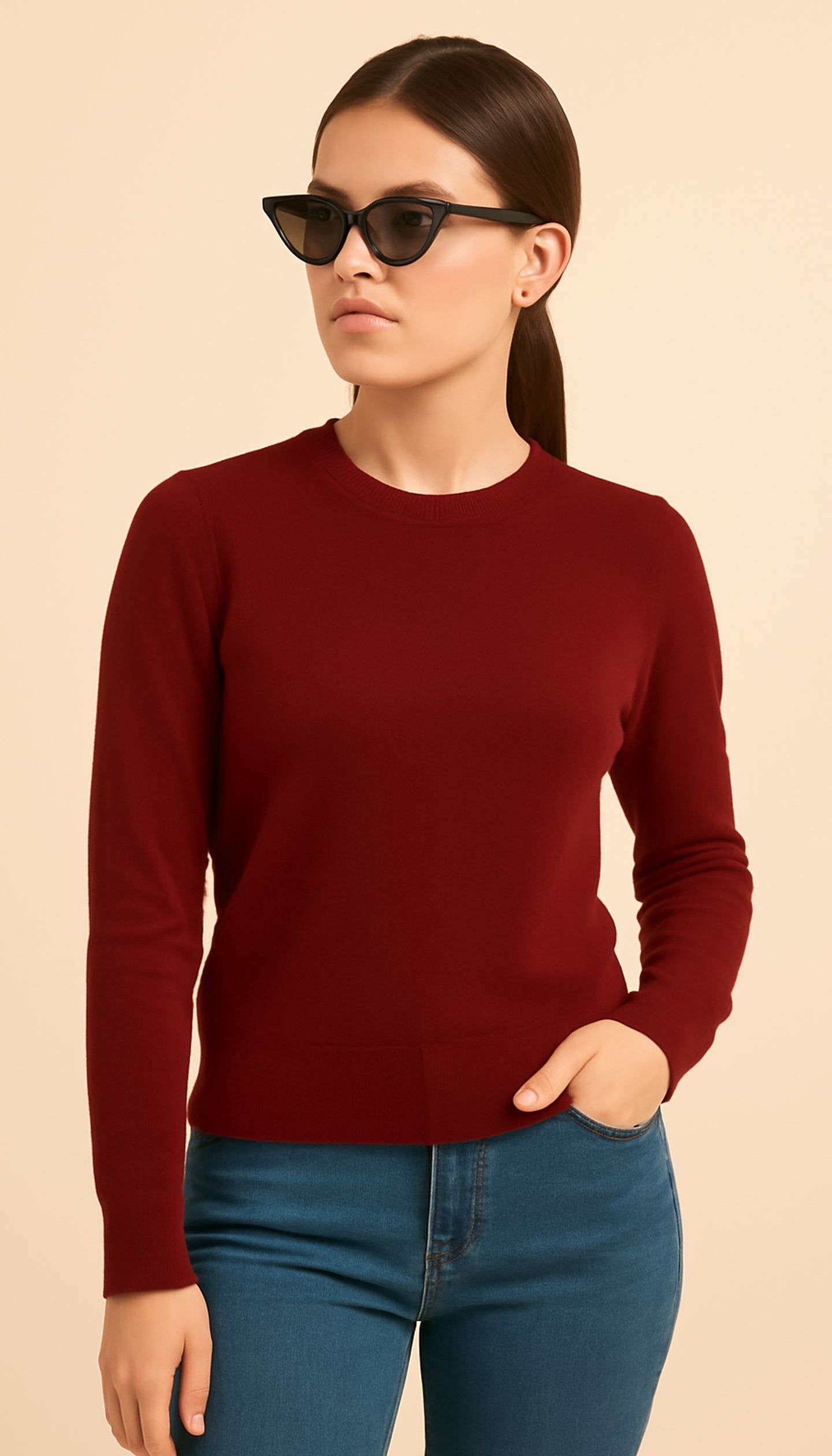 Women Round Neck Sweatshirt