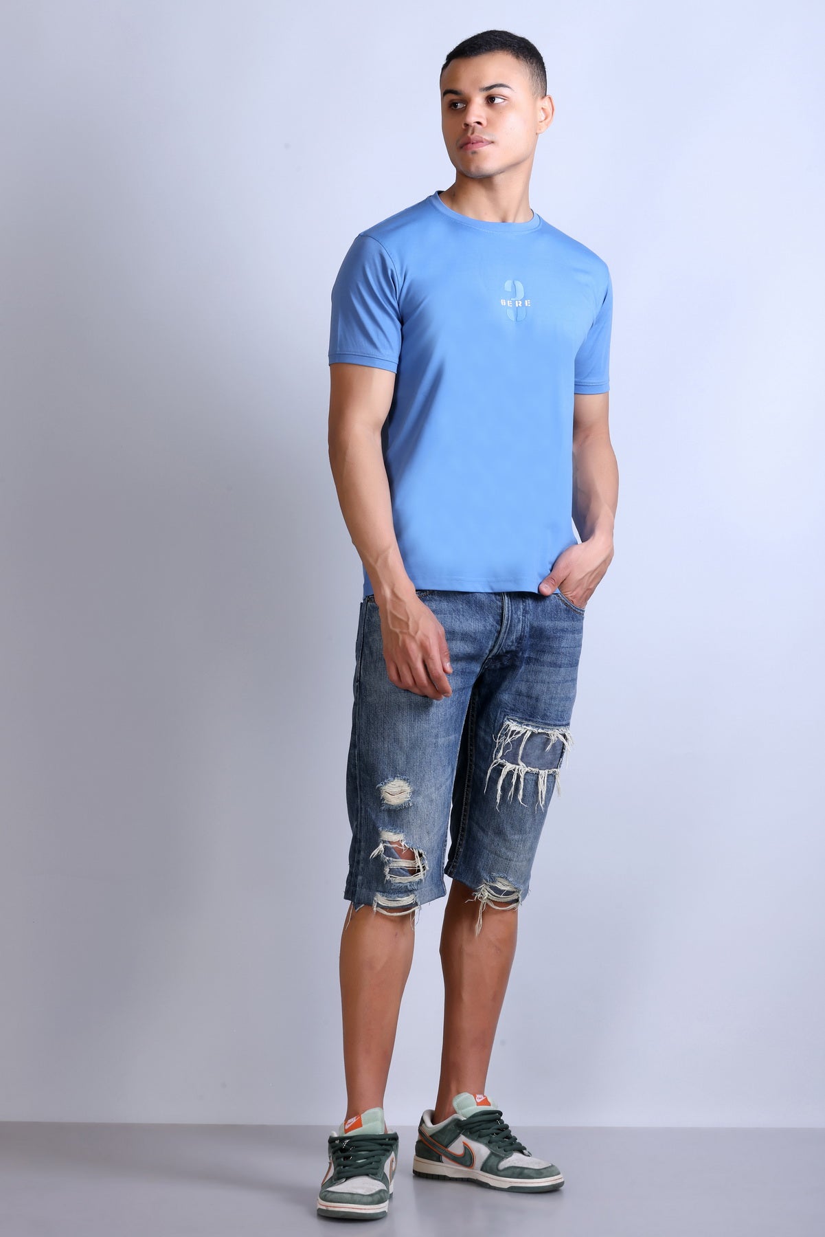Men's Printed Round Neck T-Shirt