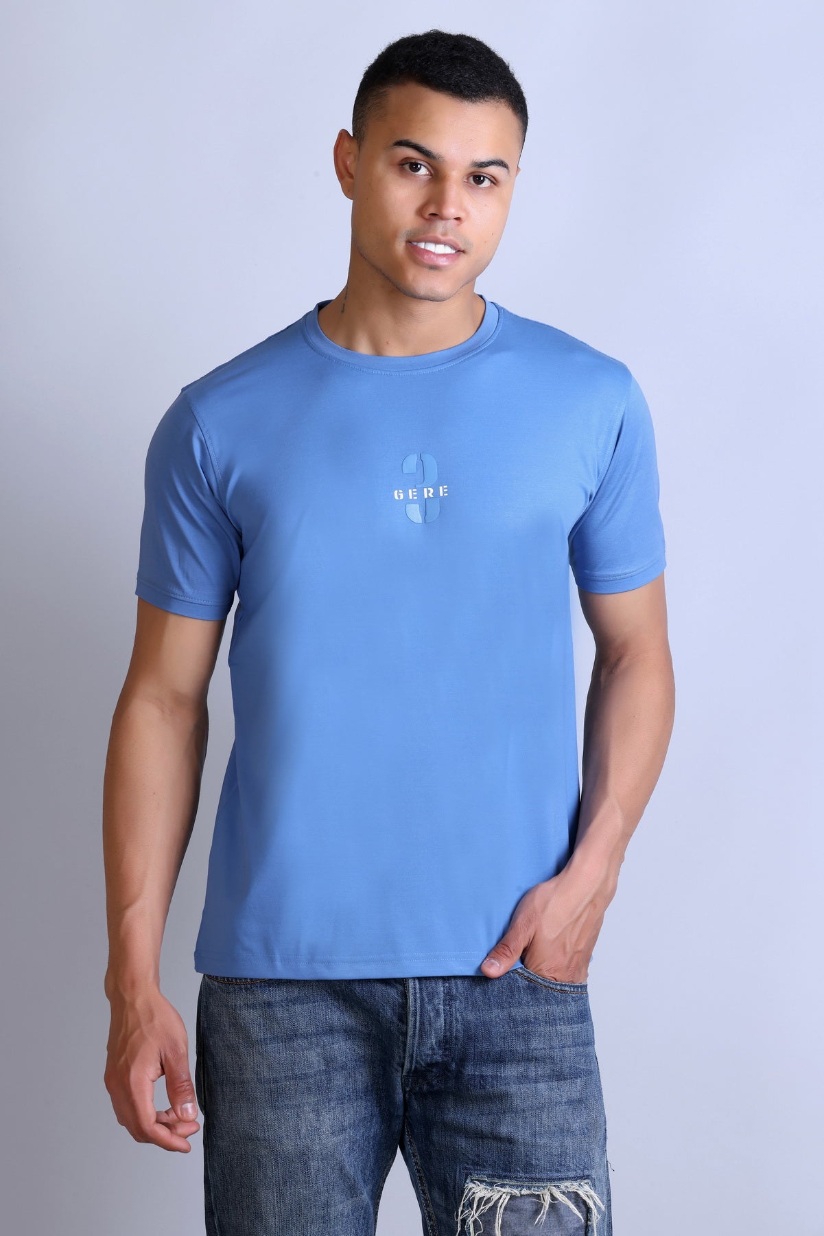 Men's Printed Round Neck T-Shirt