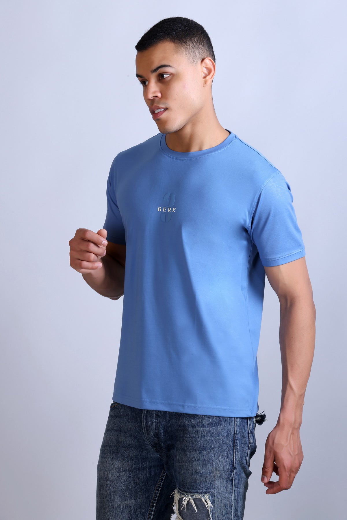 Men's Printed Round Neck T-Shirt