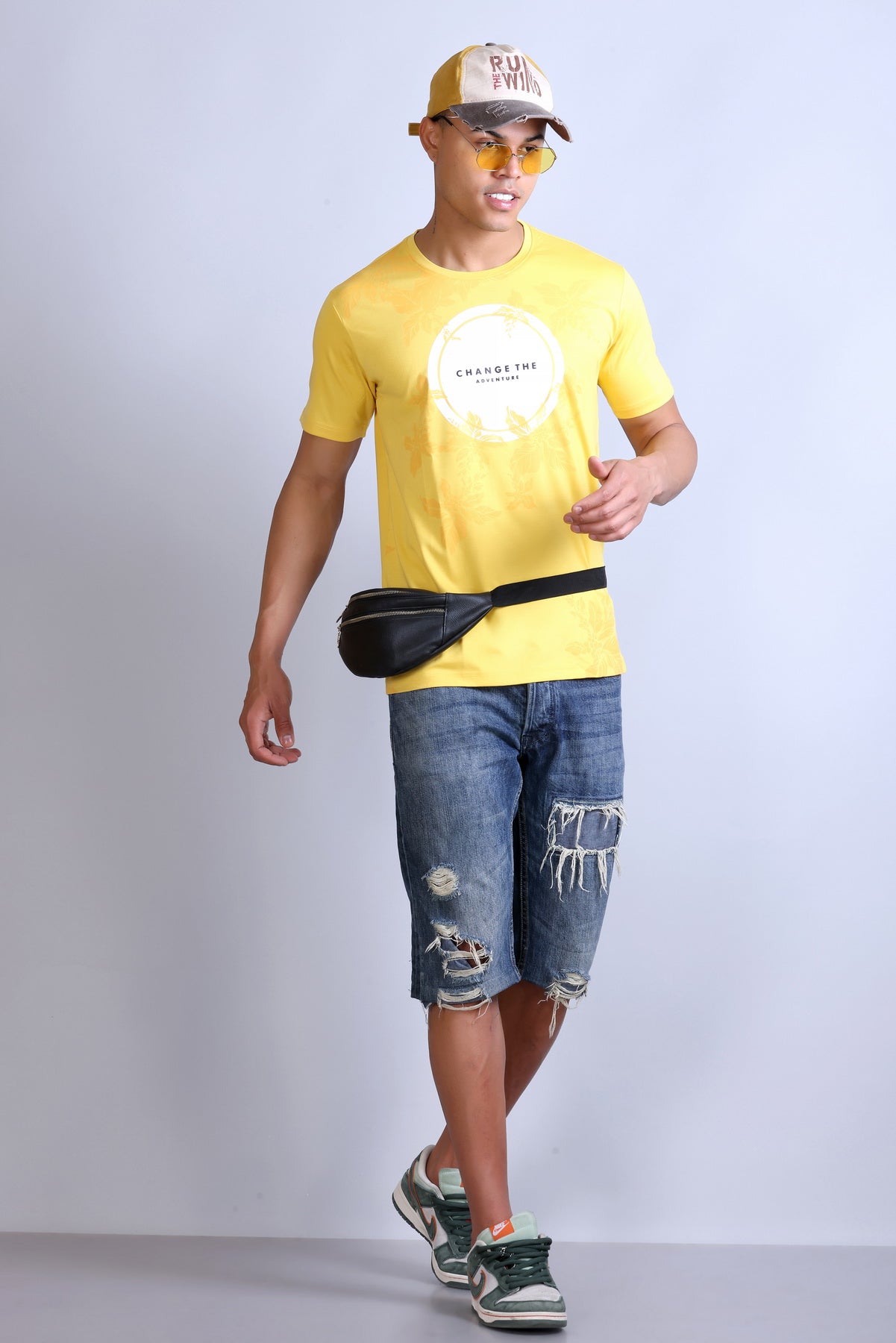 Men's Printed Round Neck T-Shirt