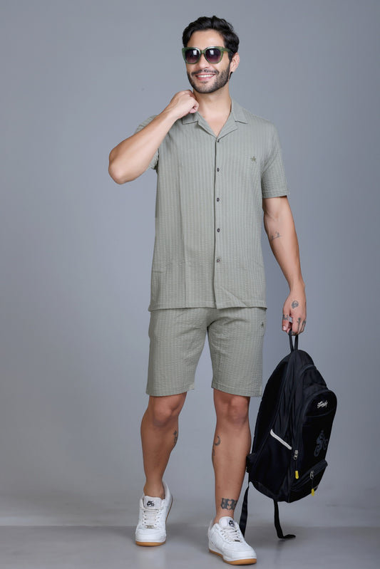 Men Cotton Regular Fit Coord Set
