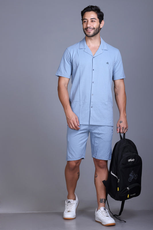 Men Cotton Regular Fit Coord Set