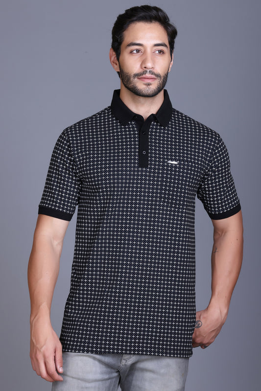 Men's Black Collar T-Shirt