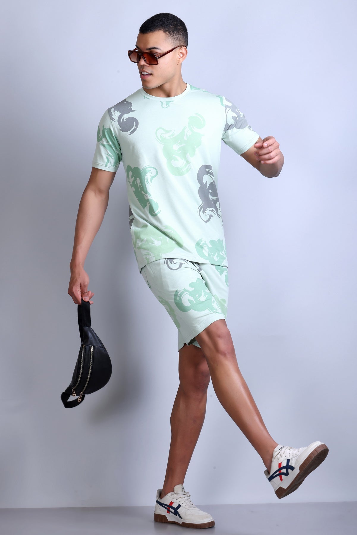 Men Printed Cotton Regular Fit Coord Set