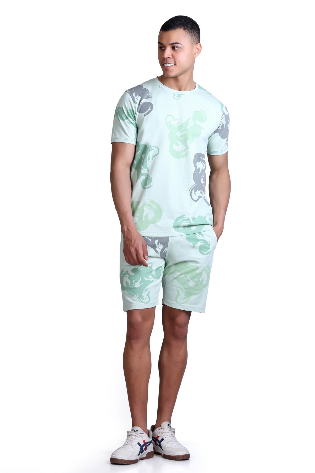 Men Printed Cotton Regular Fit Coord Set