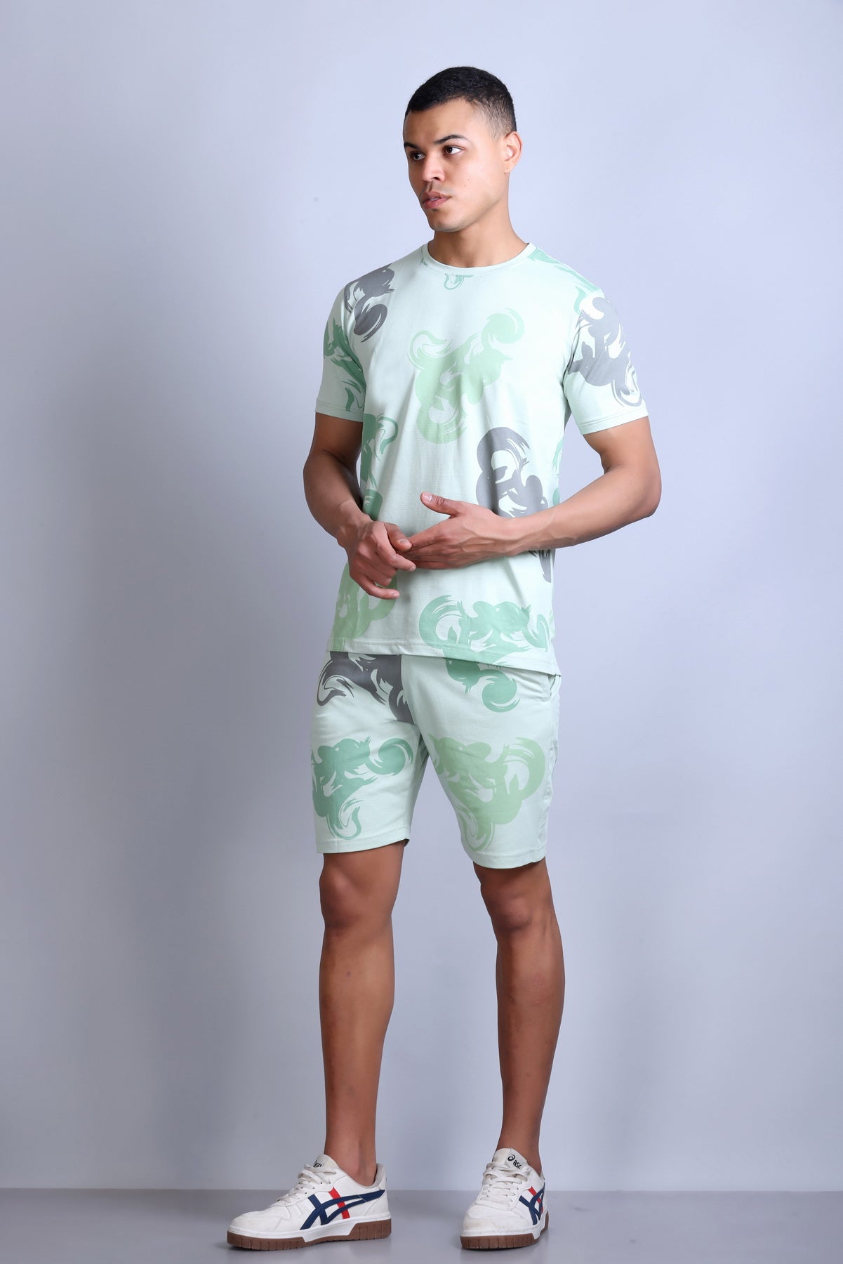 Men Printed Cotton Regular Fit Coord Set