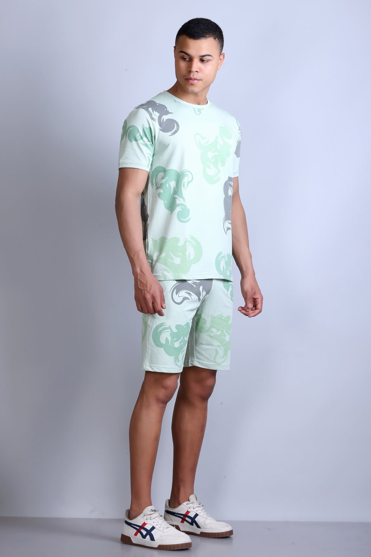Men Printed Cotton Regular Fit Coord Set