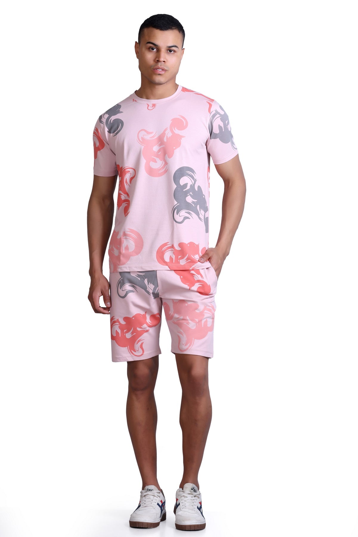 Men Printed Cotton Regular Fit Coord Set