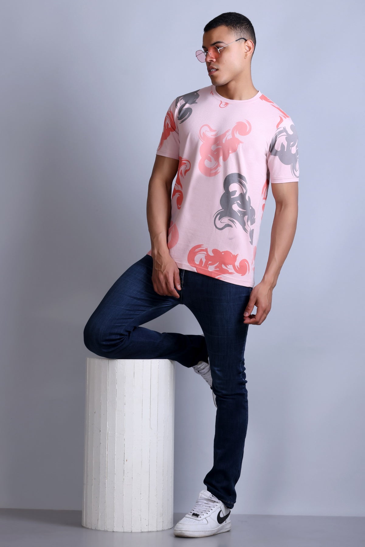 Men's Onion Printed Round Neck T-Shirt