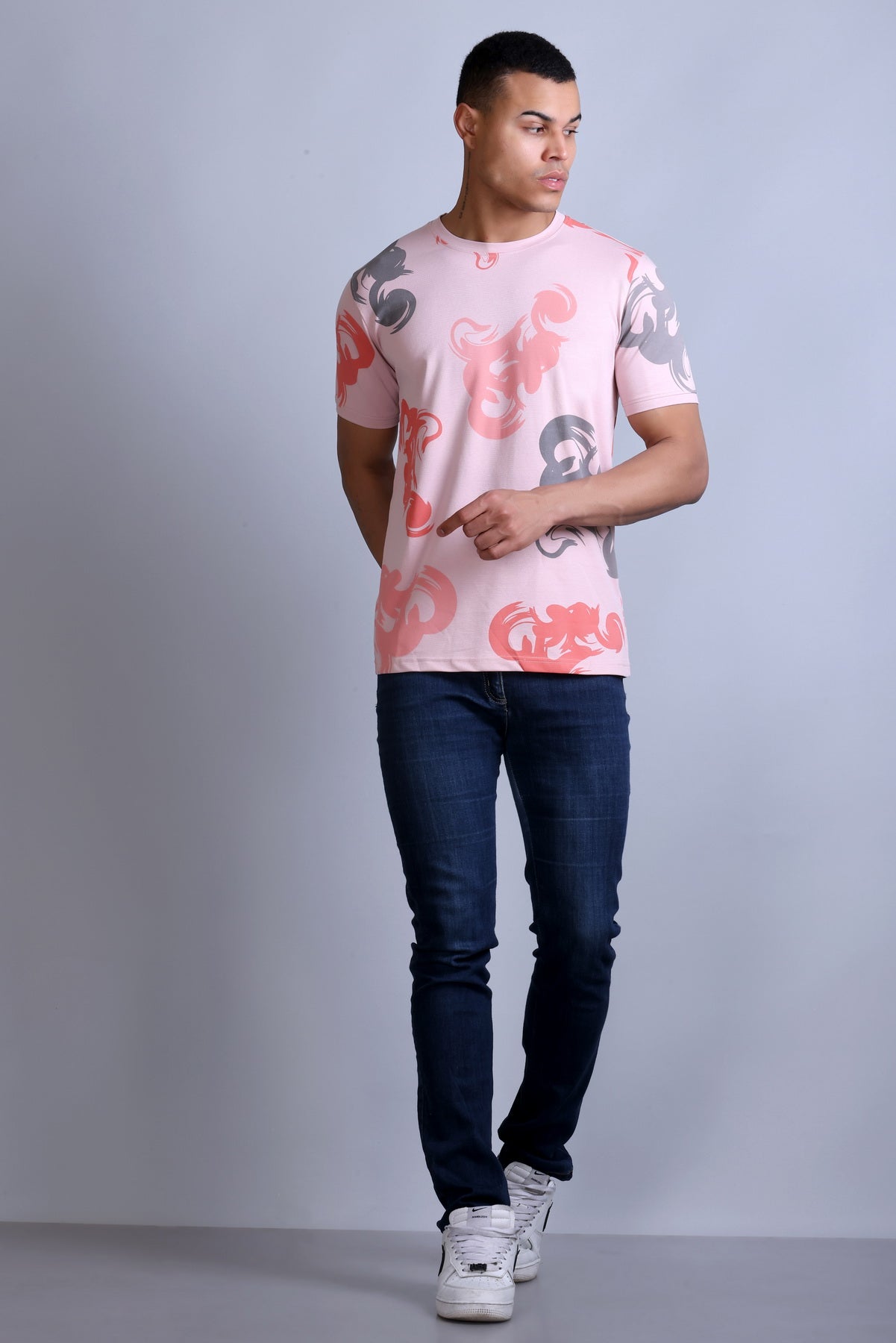 Men's Onion Printed Round Neck T-Shirt
