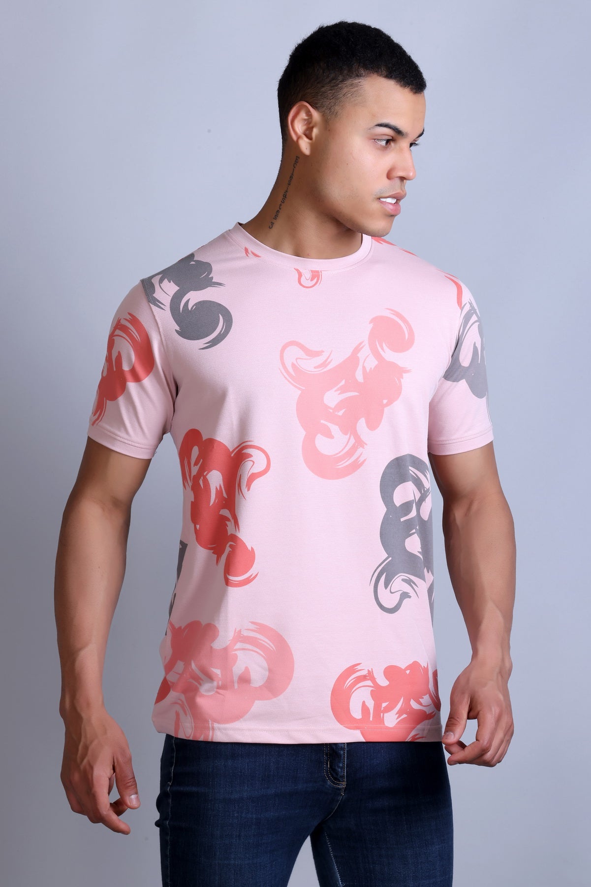 Men's Onion Printed Round Neck T-Shirt