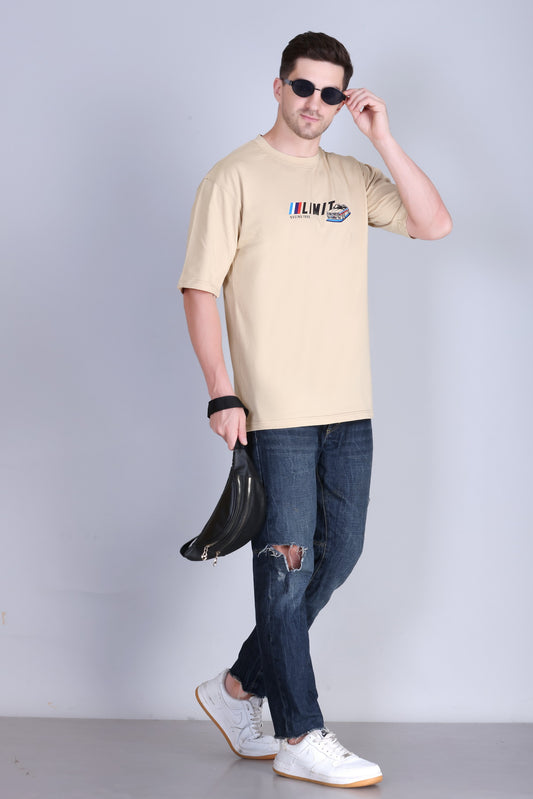 Men's Solid Oversize Round Neck T-Shirt ( Pack of 2 )