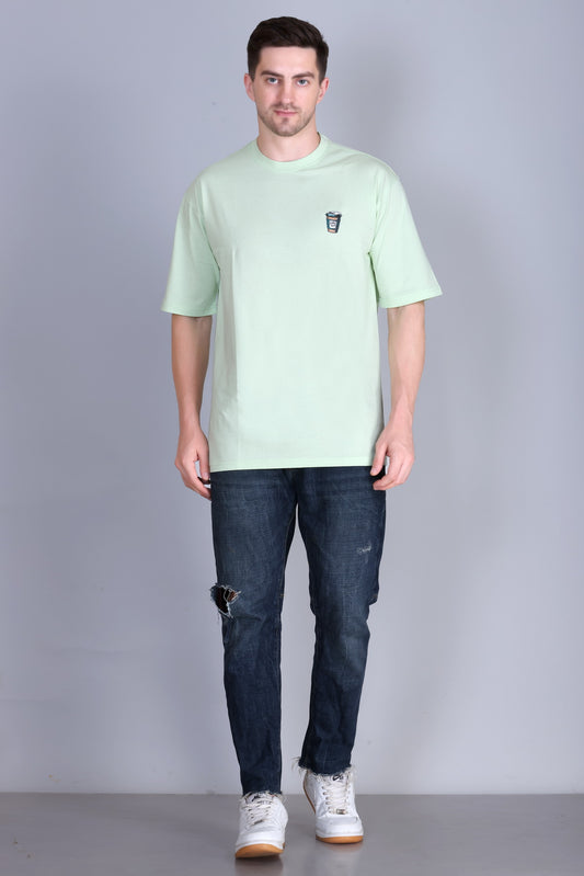 Men's Solid Oversize Round Neck T-Shirt ( Pack of 2 )