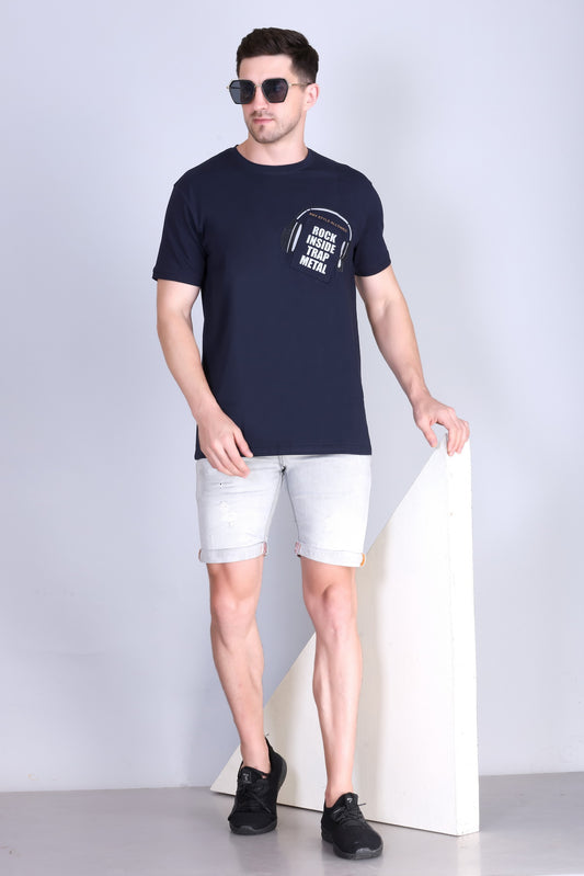 Men's Solid Oversize Round Neck T-Shirt ( Pack of 2 )
