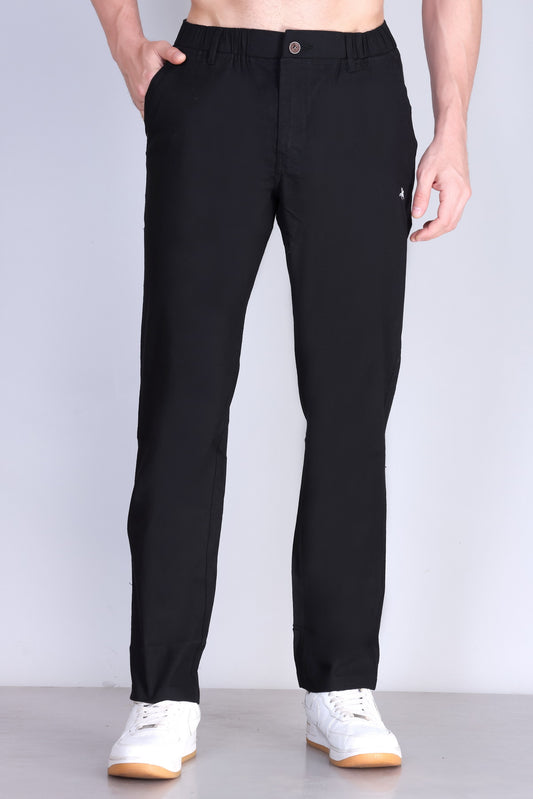 Parcel Yard Men's Cotton Blend Casual Trousers Pants | Stylish Comfortable Trousers for Office Work and Outings