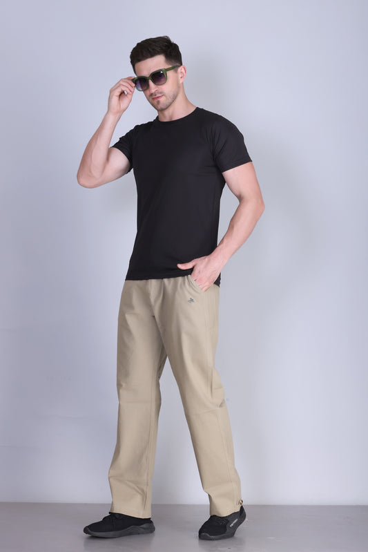 Parcel Yard Men's Cotton Blend Casual Trousers Pants | Stylish Comfortable Trousers for Office Work and Outings