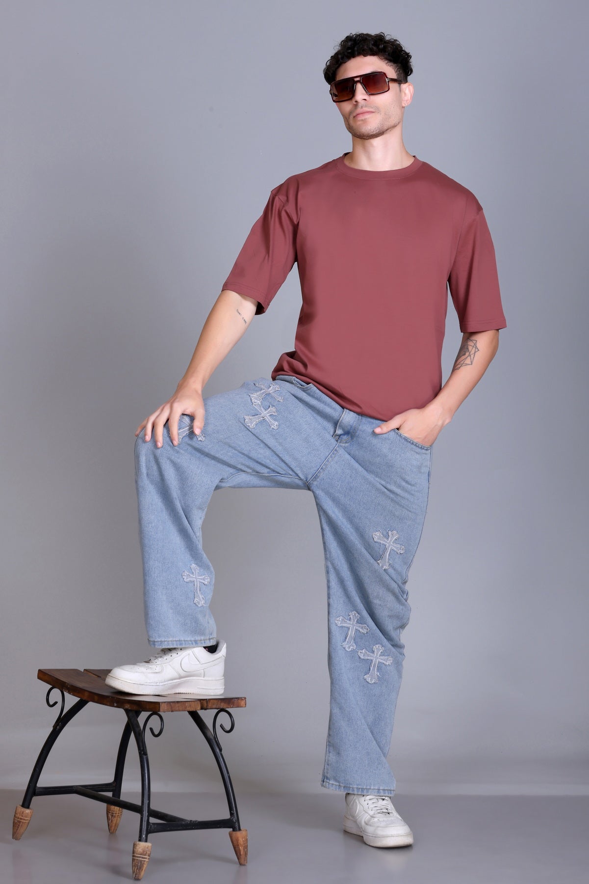 Men's Onion Oversize Round Neck T-Shirt