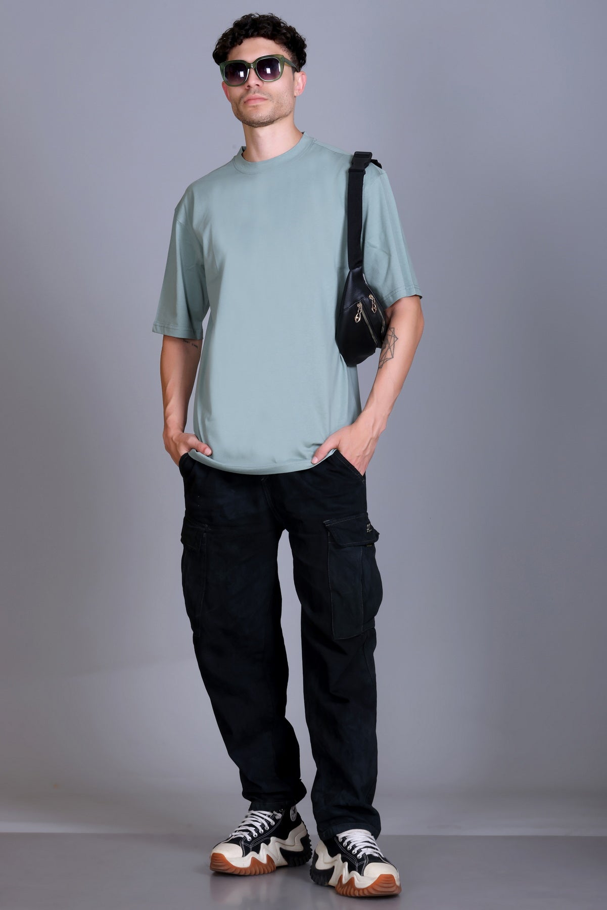 Men's Pista Oversize Round Neck T-Shirt