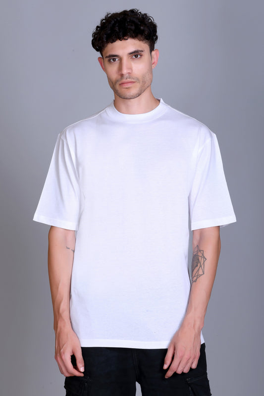 Men's Solid Oversize Round Neck T-Shirt ( Pack of 2 )