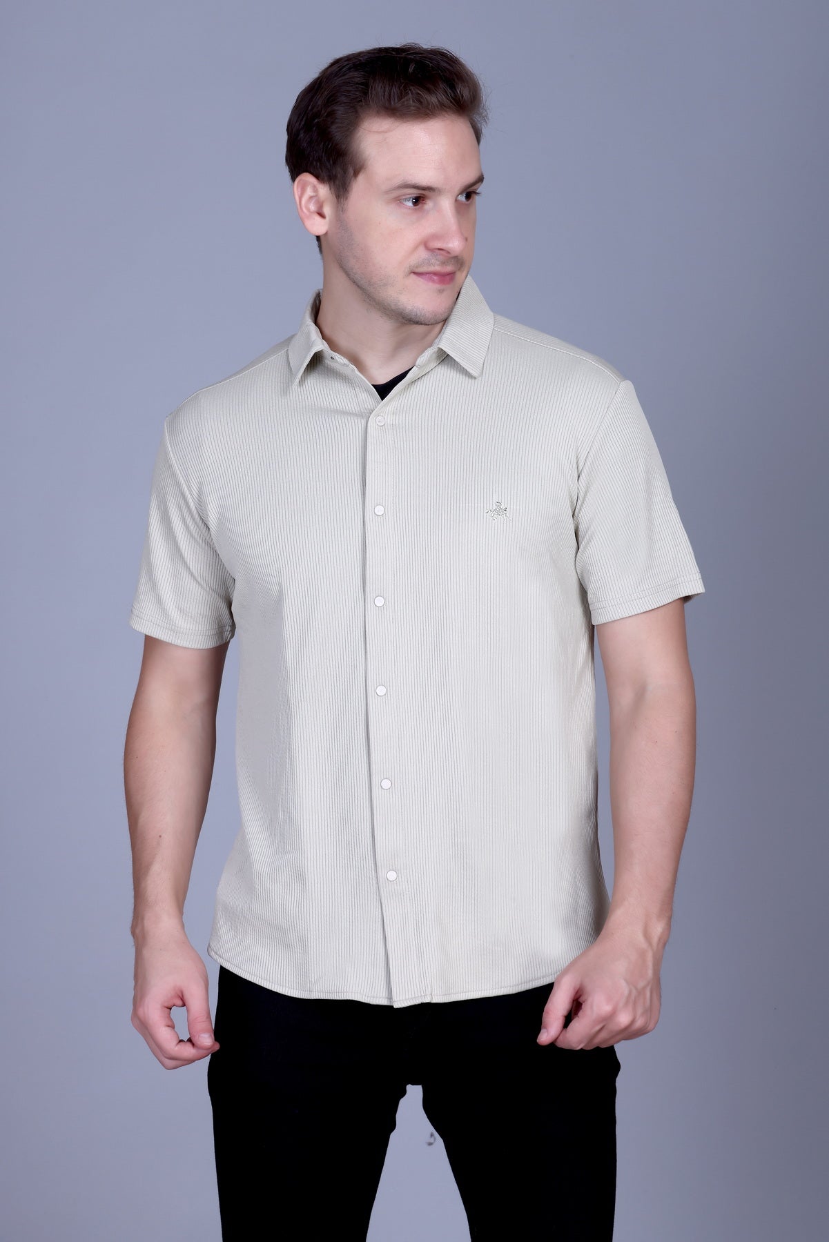 Mens Half Sleeve Button Down Summer Wear Shirt For Men