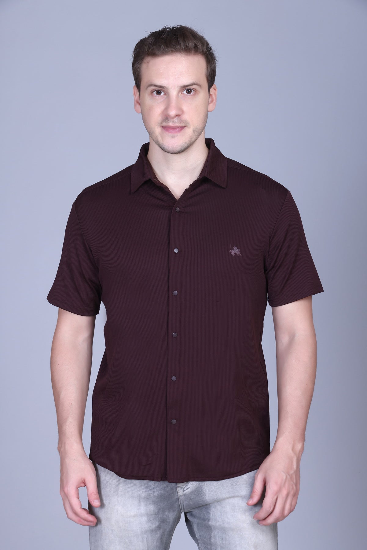 Mens Half Sleeve Button Down Summer Wear Shirt For Men