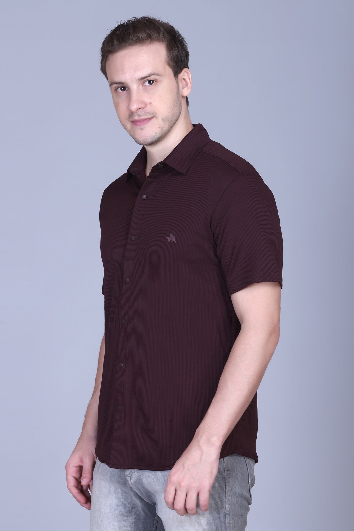 Mens Half Sleeve Button Down Summer Wear Shirt For Men