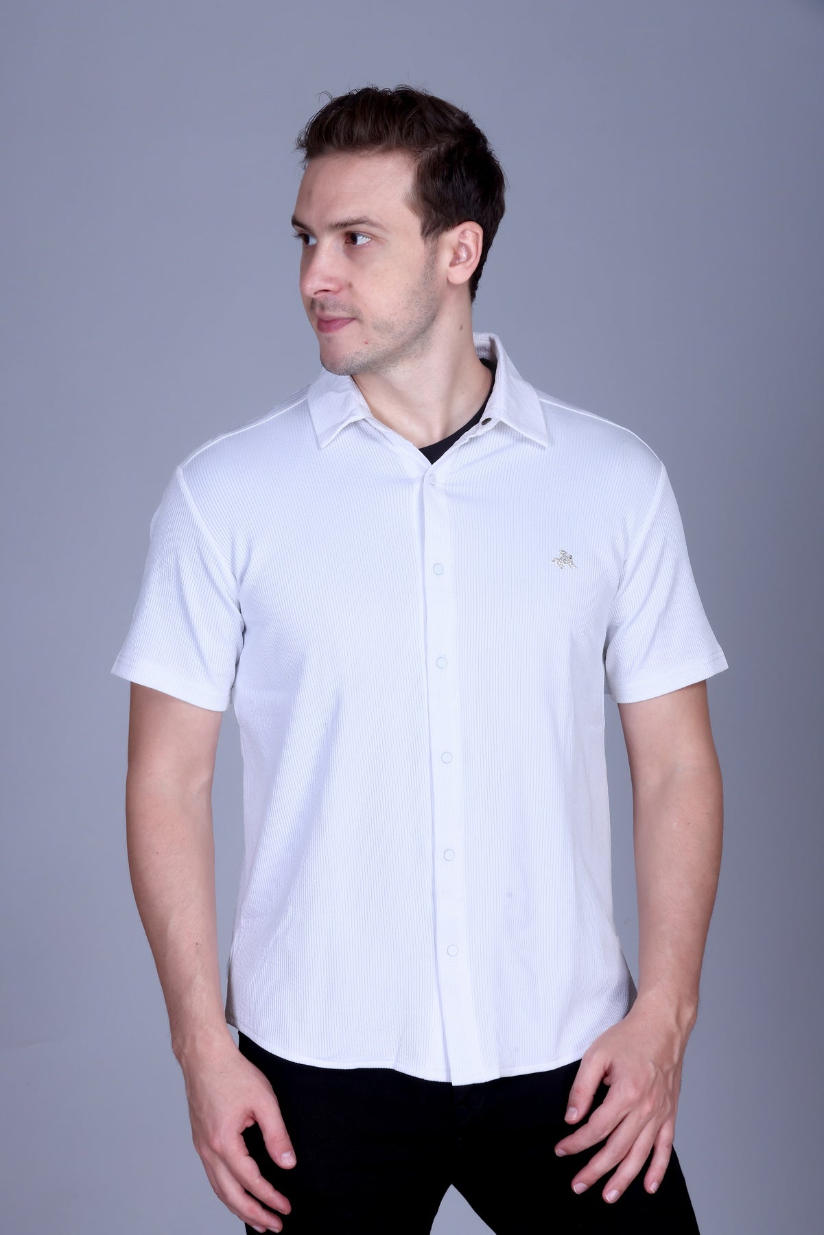 Mens Half Sleeve Button Down Summer Wear Shirt For Men
