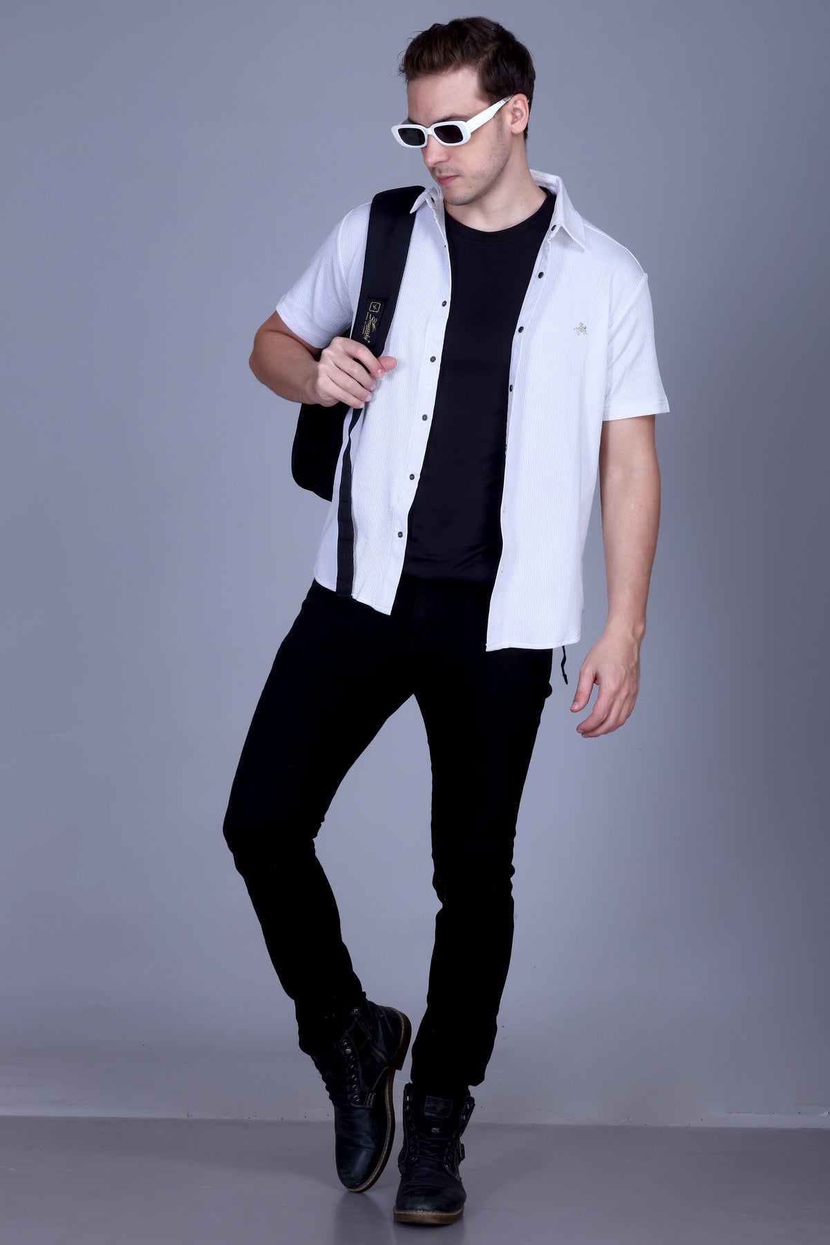 Mens Half Sleeve Button Down Summer Wear Shirt For Men