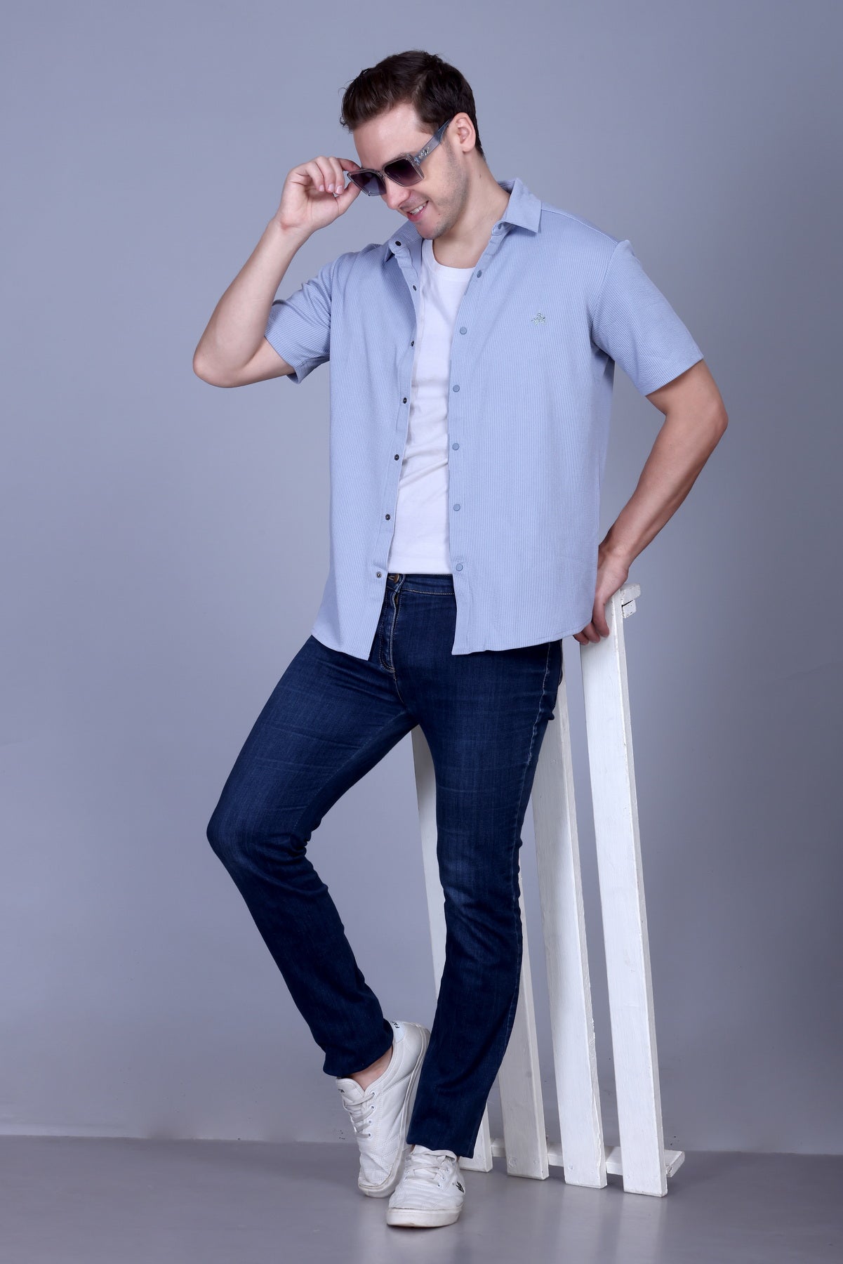 Mens Half Sleeve Button Down Summer Wear Shirt For Men