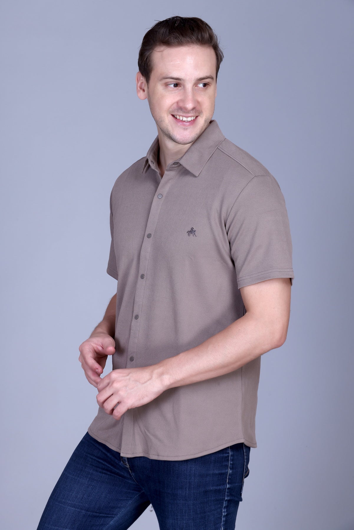 Mens Half Sleeve Button Down Summer Wear Shirt For Men