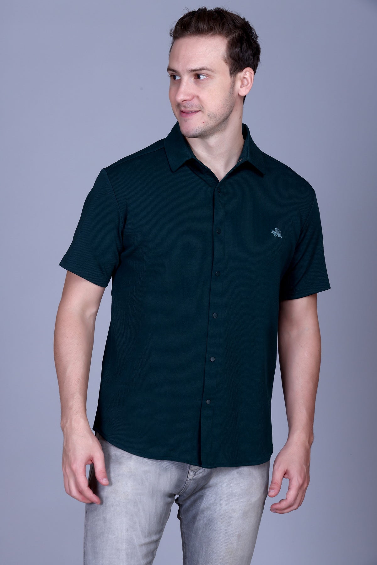 Mens Half Sleeve Button Down Summer Wear Shirt For Men