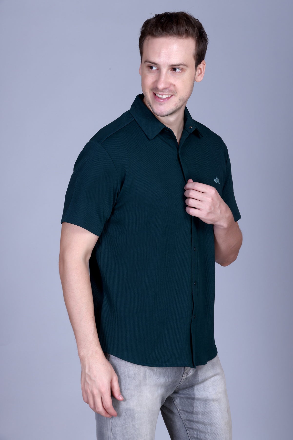 Mens Half Sleeve Button Down Summer Wear Shirt For Men